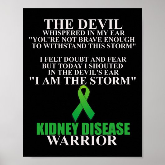 病気リボン戦士認識度信仰 ポスター (正面)