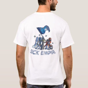 病気帝国-運命の旗のティー1 (メンズ色) Tシャツ