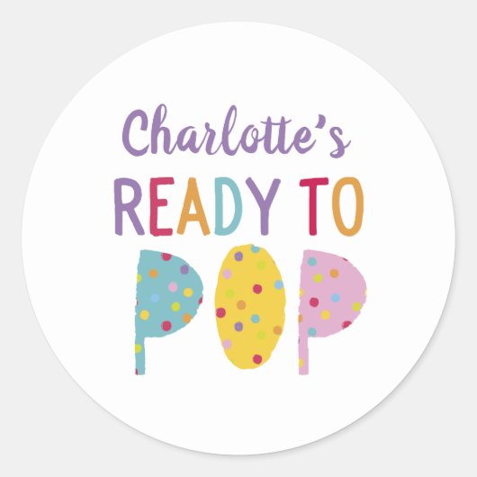 病気準ポップ・アートの備 ラウンドシール (正面)