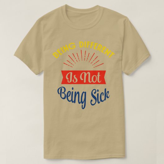 病気違うではない Tシャツ (デザイン正面)