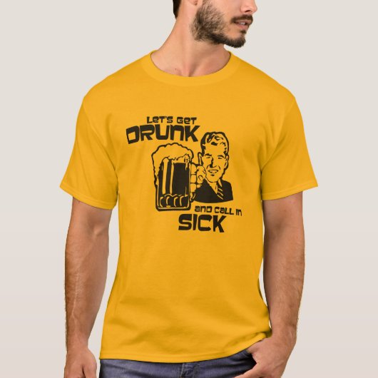 「病気飲で呼ぼう」 Tシャツ (正面)