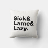 病気&ラメ&怠惰。 クッション (裏面)