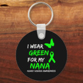 病気I衣服グリーン私のナナリボン キーホルダー (正面)