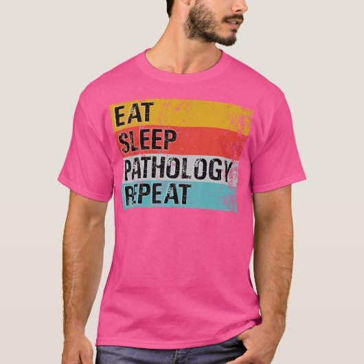 病理医おもしろい医ヴィンテージ病理学 Tシャツ (正面)