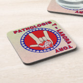 病理医スクエアASLラブロゴ コースター (左側)