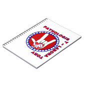 病理医スクエアASLラブロゴ ノートブック (左側)