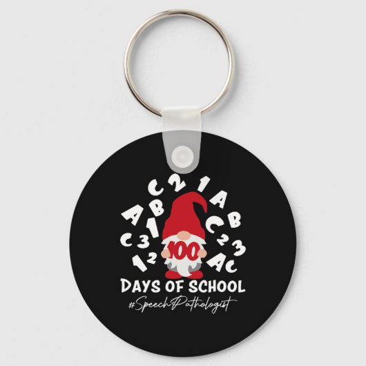 病理医Slp 100日の学校100日格言 キーホルダー (正面)