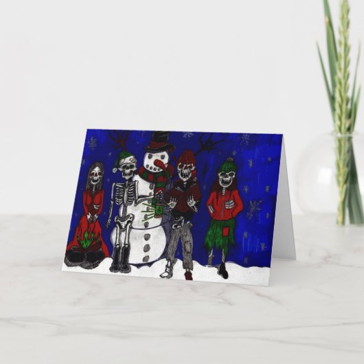 病的なメリークリスマスカード シーズンカード (正面)