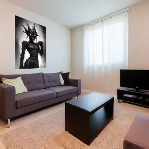 病的な奇妙な怪物ポートレート   AI Art ポスター