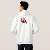 病的な楽天主義の（ばちゃばちゃ）跳ねるのフード付きスウェットシャツ パーカ (裏面フル)