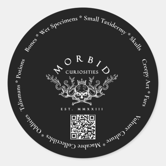 病的な骨腐食性の骨の文化の剥奪税 ラウンドシール (正面)