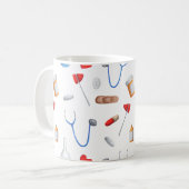 病院および診療所の設備の医師またはナースマグカップ コーヒーマグカップ (正面左)