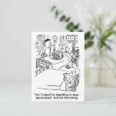 病院では男がアイロンをかけて妻になる ポストカード (スタンド正面)