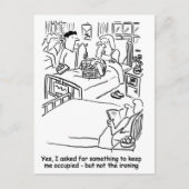 病院では男がアイロンをかけて妻になる ポストカード (正面)