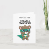 病院に入院している子供のための勇気づけカード カード (正面)