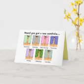 病院のおもしろいガウンがすぐにカスタマイズ可能 カード (黄色い花)