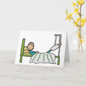 病院のベッド カード (黄色い花)