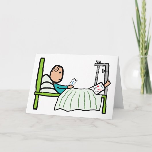 病院のベッド カード (正面)