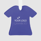 病院のロパーソナライズされたゴと名前クリスマス オーナメント (裏面)