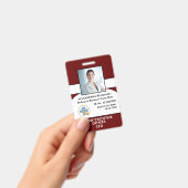 病院の会社員の写真ロゴIDカード バッジ (手持ち)