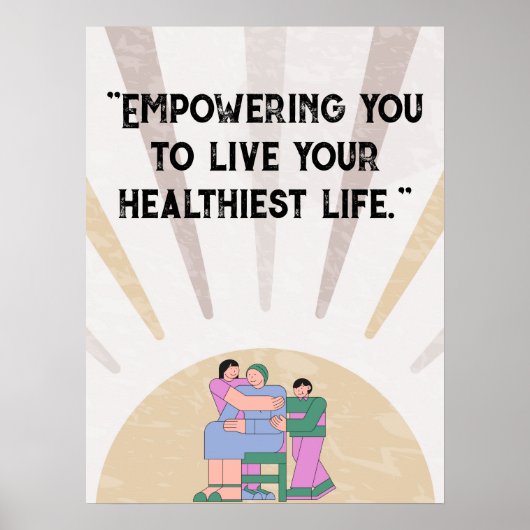 病院の医療引用文の個人用設定 ポスター (正面)