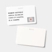 病院の医療IDバッジ バッジ (正面＆裏面)