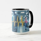 病院の心拍 マグカップ (正面右)