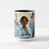 病院の生活の中で一日 マグカップ (中央)