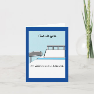 病院の訪問をノートありがとう サンキューカード