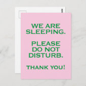 病院の部屋が邪魔にならない看板 ポストカード (正面/裏面)