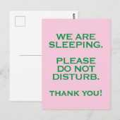 病院の部屋に貼る「静かにしてください」のサイン ポストカード (正面/裏面)