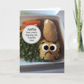 病院の食べ物のカおもしろいスタマイズが早く上達 カード (正面)