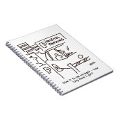 病院の駐車場テーマ ノートブック (右側)