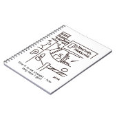 病院の駐車場テーマ ノートブック (左側)