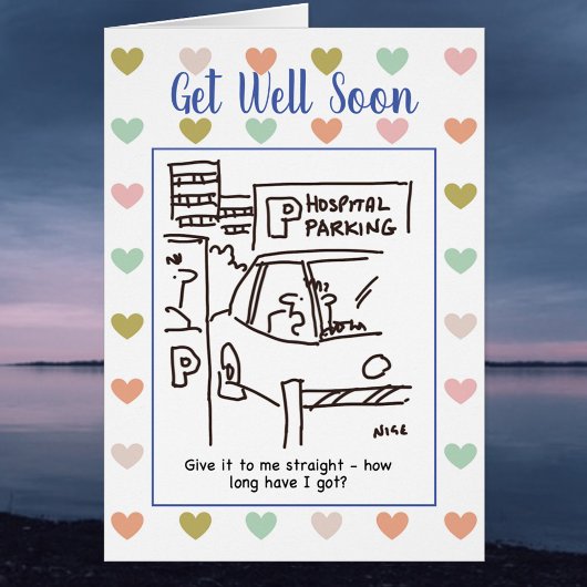 病院の駐車場頼の男