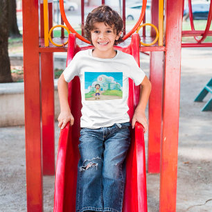 病院のTシャツの外の男の子泣き叫び Tシャツ