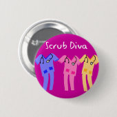 病院は携帯者のギフトをごしごし洗います 缶バッジ (正面&裏面)