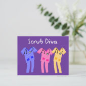 病院は着用者の贈り物を擦る ポストカード (スタンド正面)