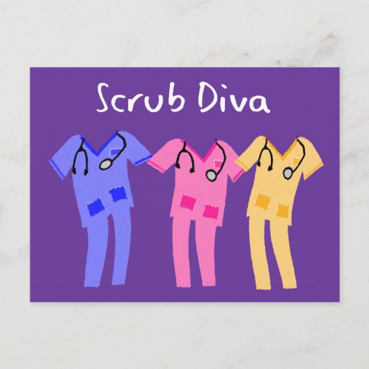 病院は着用者の贈り物を擦る ポストカード (正面)