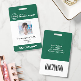 病院クリニック医者従業員バーコードID バッジ