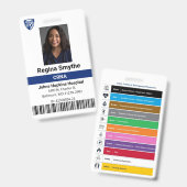 病院パーソナライズされたの医療IDバッジテンプレート バッジ (Front & Back)