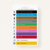 病院パーソナライズされたの医療IDバッジテンプレート バッジ (裏面)