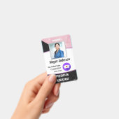 病院パーソナライズされた大理石従業員の写真ID バッジ (Handheld)