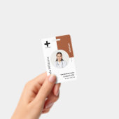 病院パーソナライズされた従業員のロゴと写真 バッジ (手持ち)