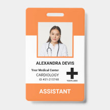 病院パーソナライズされた従業員のロゴと写真