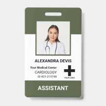 病院パーソナライズされた従業員のロゴと写真