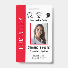 病院パーソナライズされた従業員のロゴと写真ID バッジ