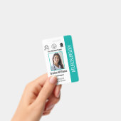 病院パーソナライズされた従業員のロゴと写真ID バッジ (Handheld)