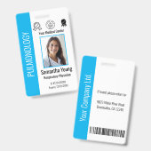 病院パーソナライズされた従業員のロゴと写真ID バッジ (正面＆裏面)