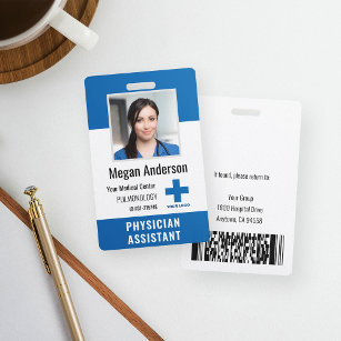 病院パーソナライズされた従業員のロゴと写真ID バッジ